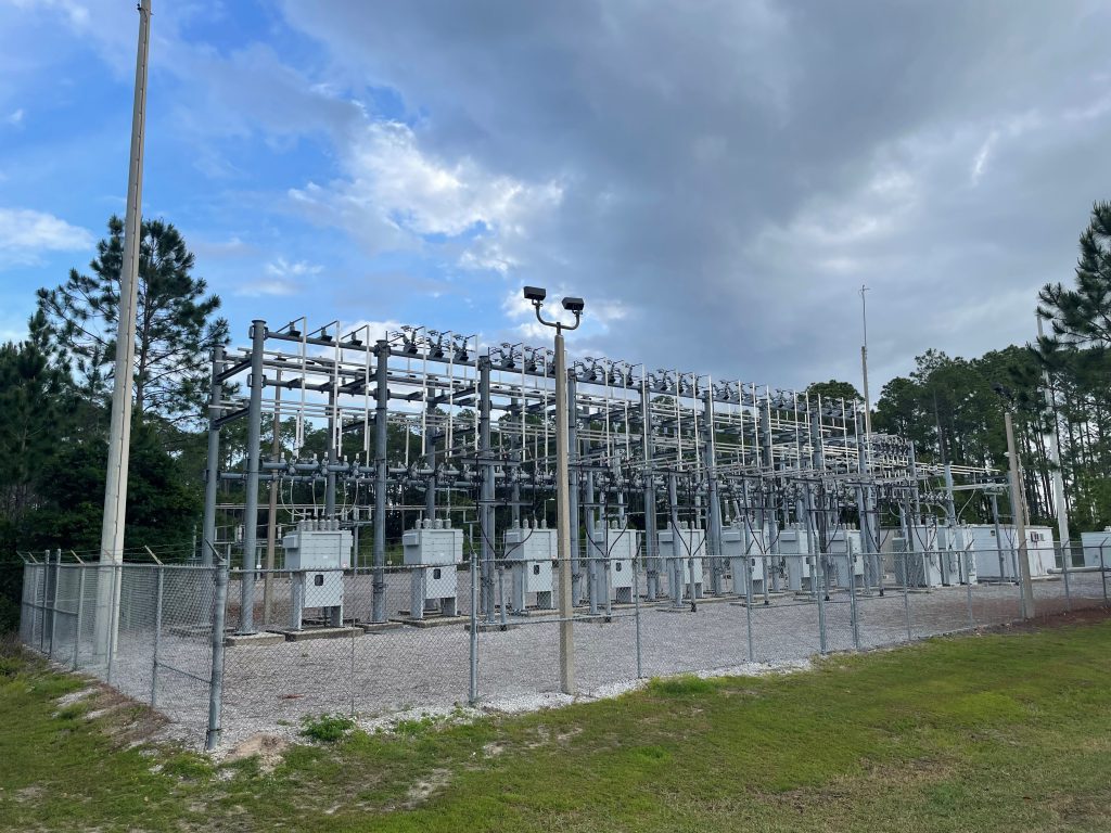 An electric substation