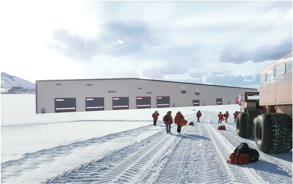  McMurdo Station outside proposed building