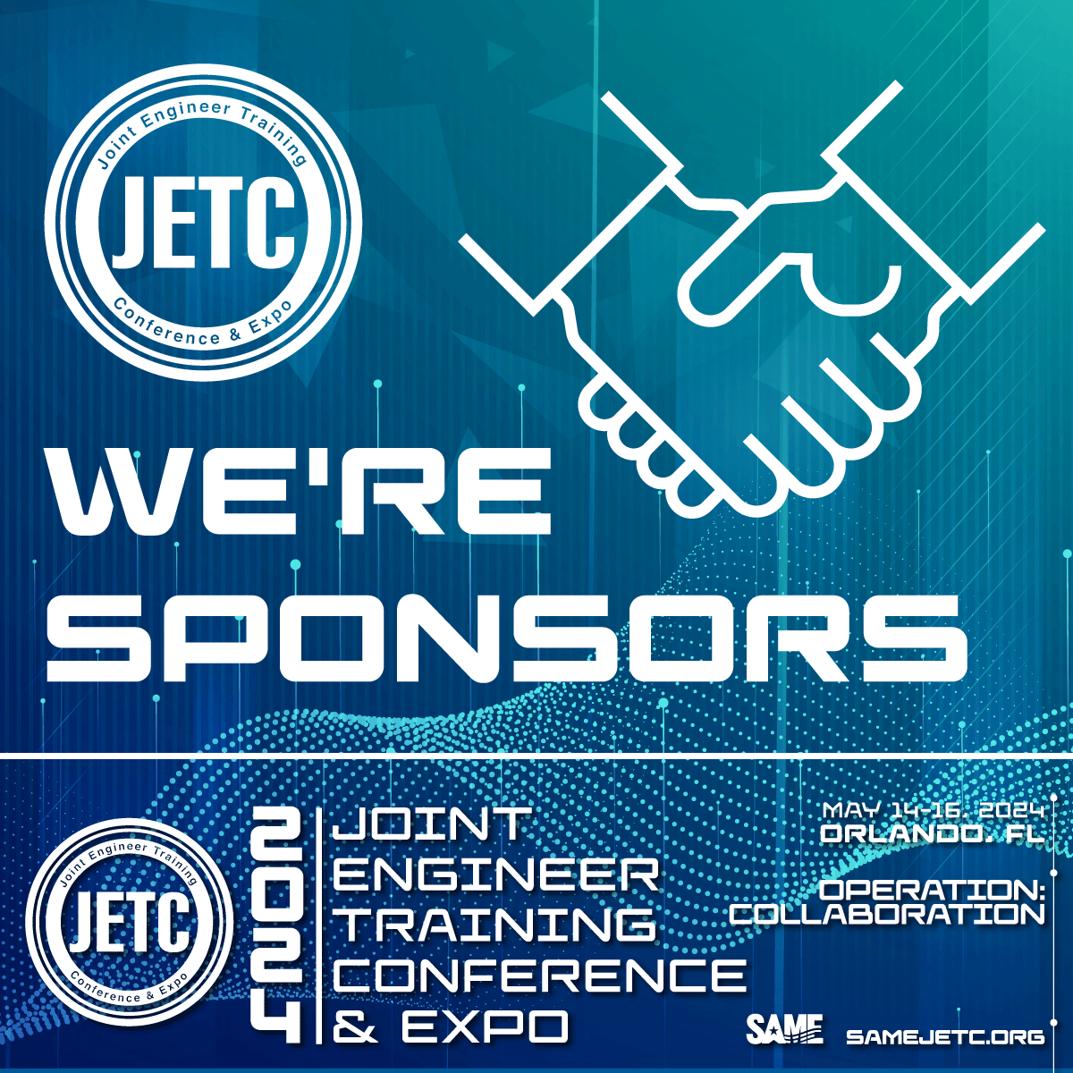We're sponsors at SAME JETC 2024