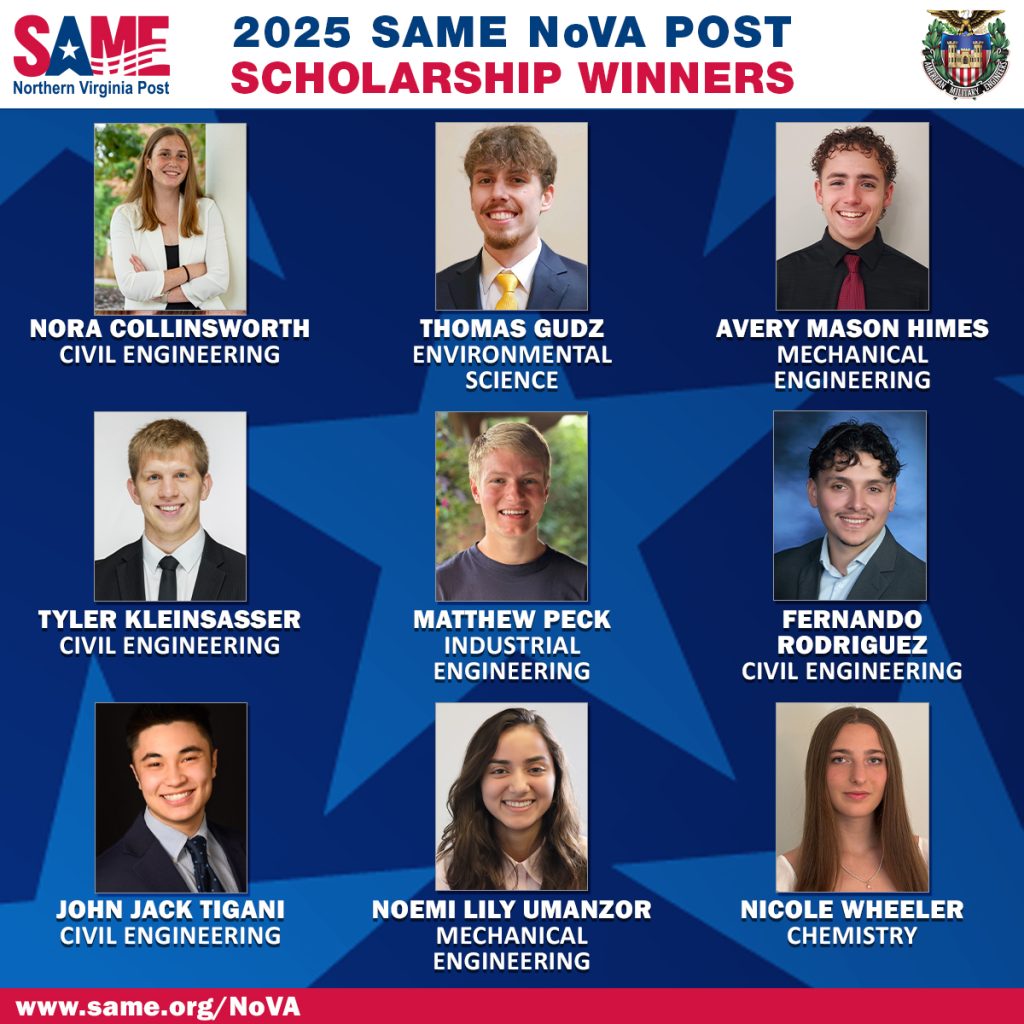 SAME NoVA Post 2025 Scholarship Winners
