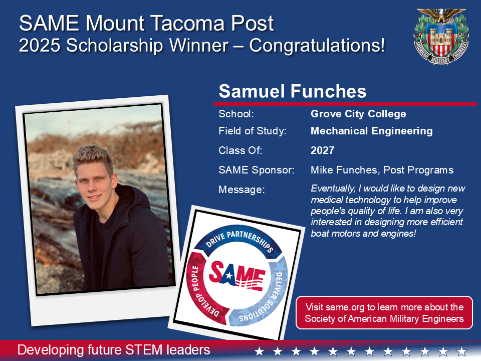 2025 Scholarship Winner - Funches