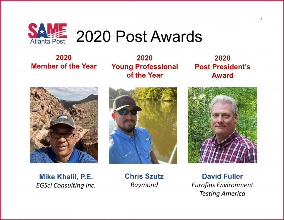 SAME Atlanta Post Member Awards and Recognition 2020