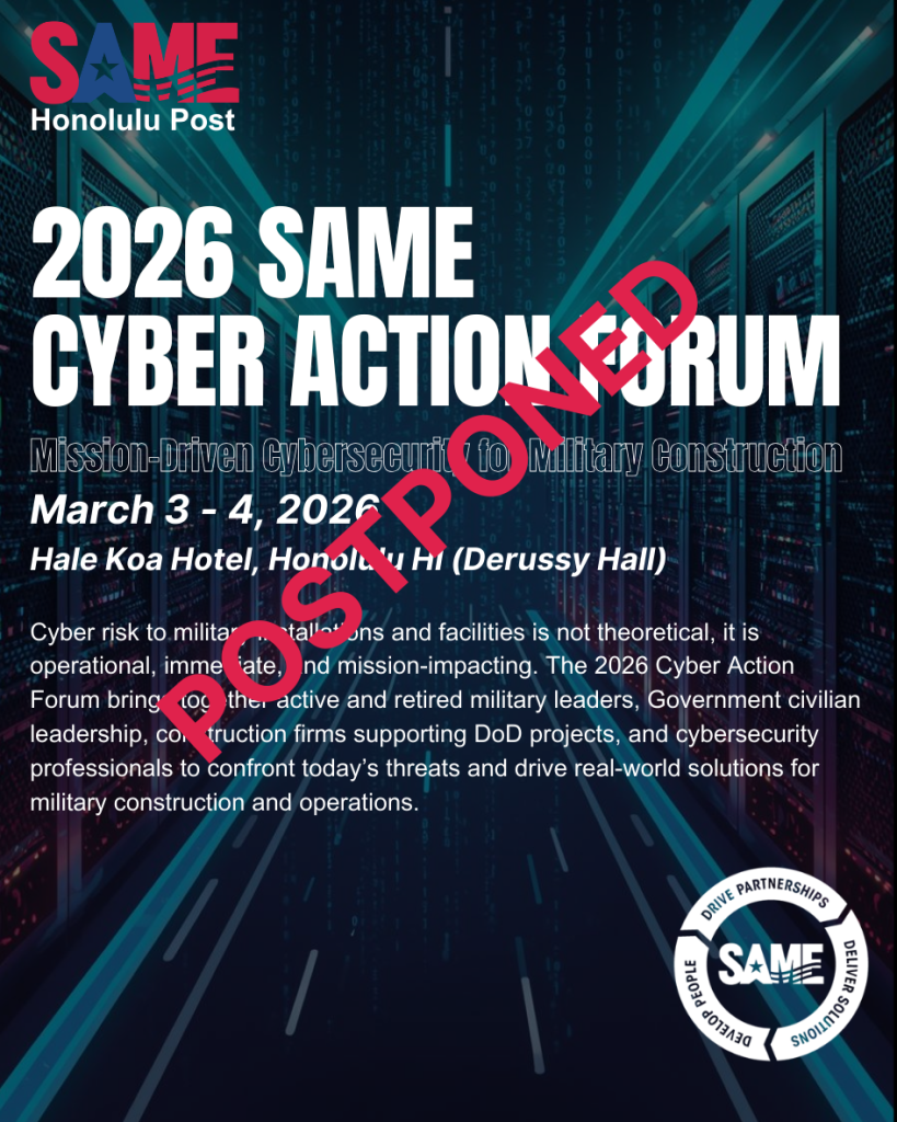 SAME Honolulu Post Cyber Action Forum 2026 Postponed