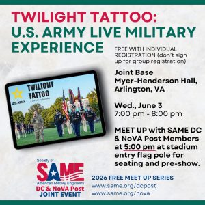SAME DC and NoVA Posts FREE Meet Up Series – Twilight Tattoo: US Army ...
