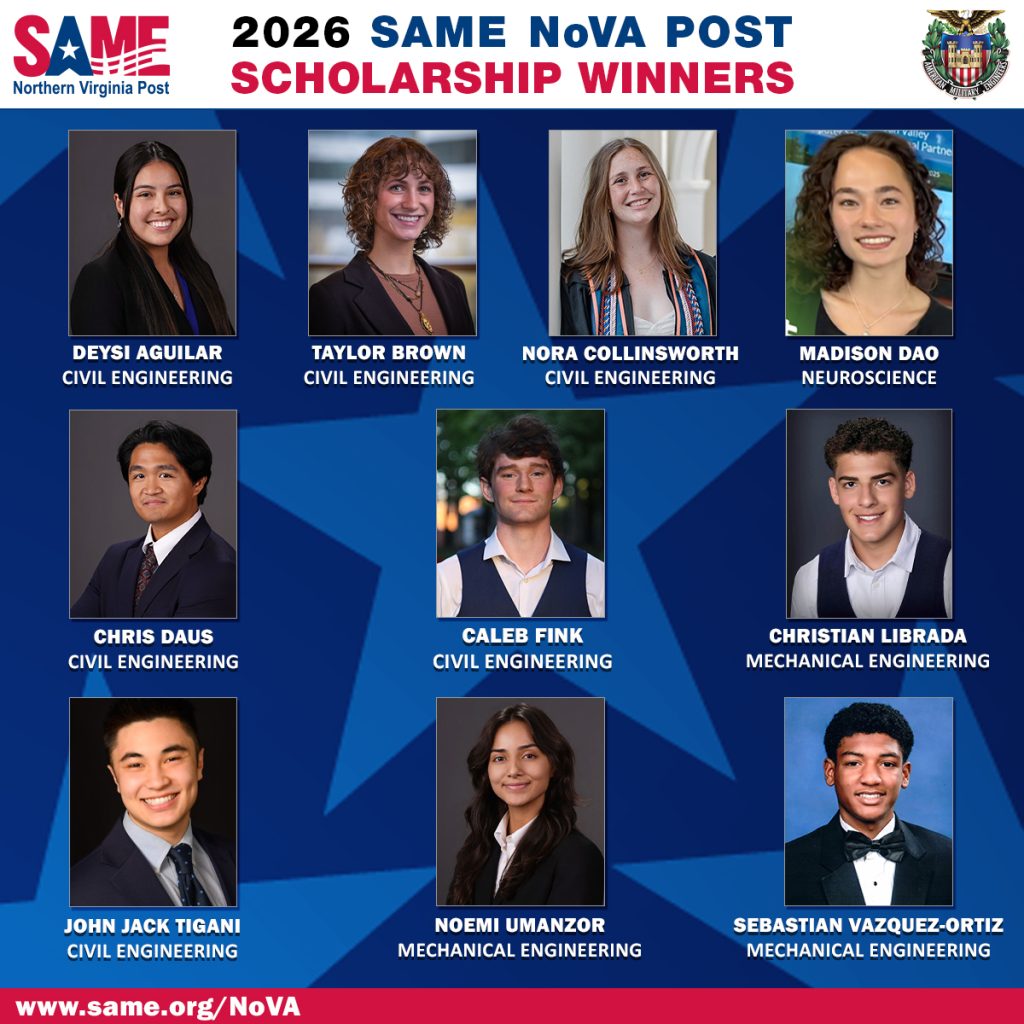 2026 SAME NoVA Post Scholarship Winners