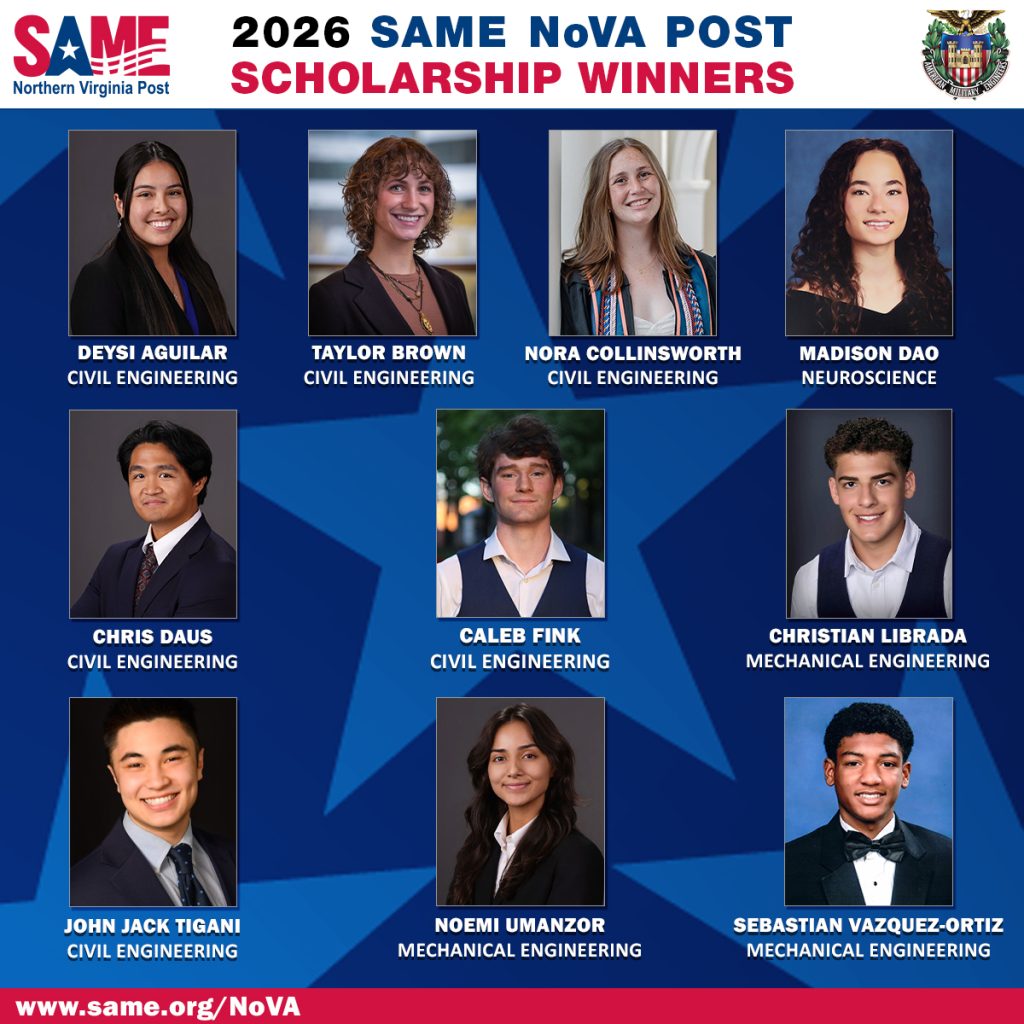 2026 SAME NoVA Post Scholarship Winners