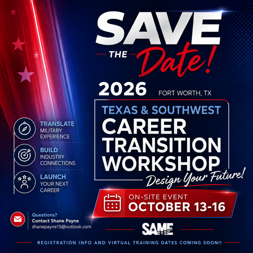 SAME Texas & Southwest Career Transition Workshop October 2026