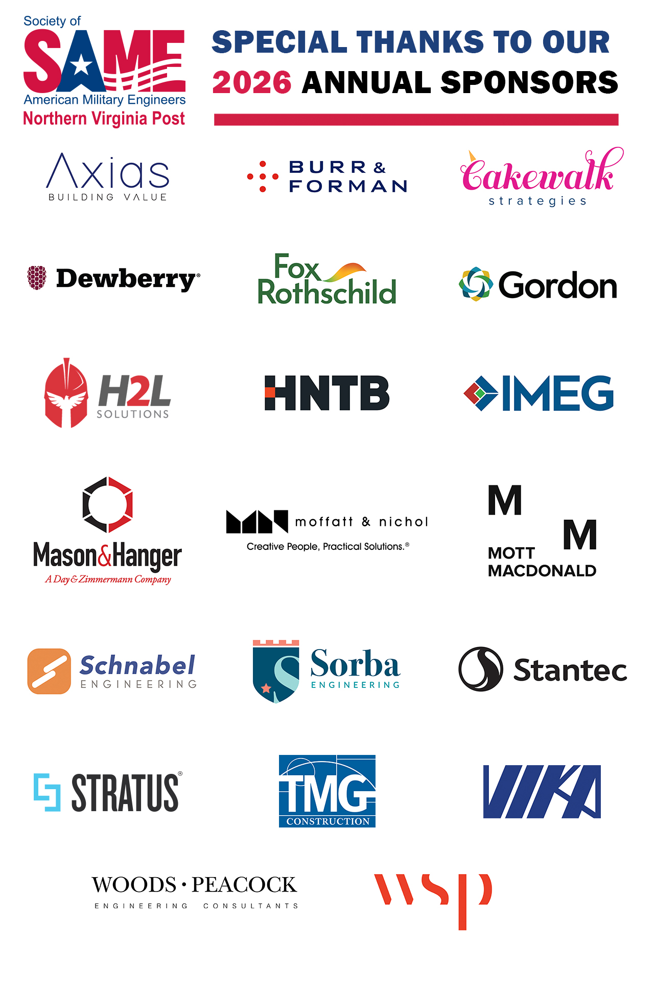 2026 Annual NoVA Post Sponsors